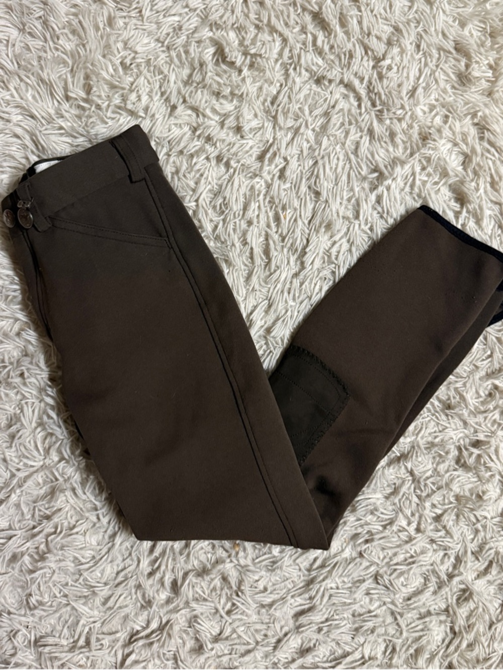 Child’s Size 12R Brown Pikeur Knee Patch Horseback Riding Breeches. Good Cond.